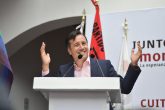 XALAPA, VERACRUZ, 23MARZO2018.- Cuitláhuac Garcia Jimenez, se registró como candidato a la gubernatura por los partidos MORENA-PES-PT, durante el evento lo acompañaron los dirigentes de los partidos politicos. FOTO: ALBERTO ROA /CUARTOSCURO.COM
