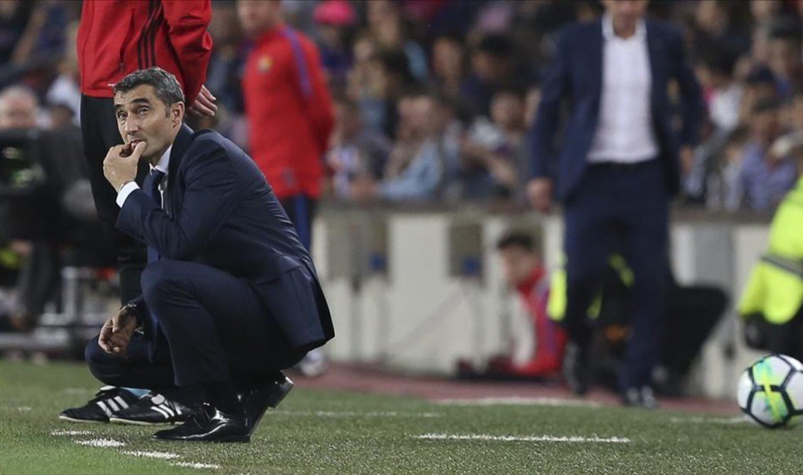 El entrenador del Barcelona, Ernesto Valverde