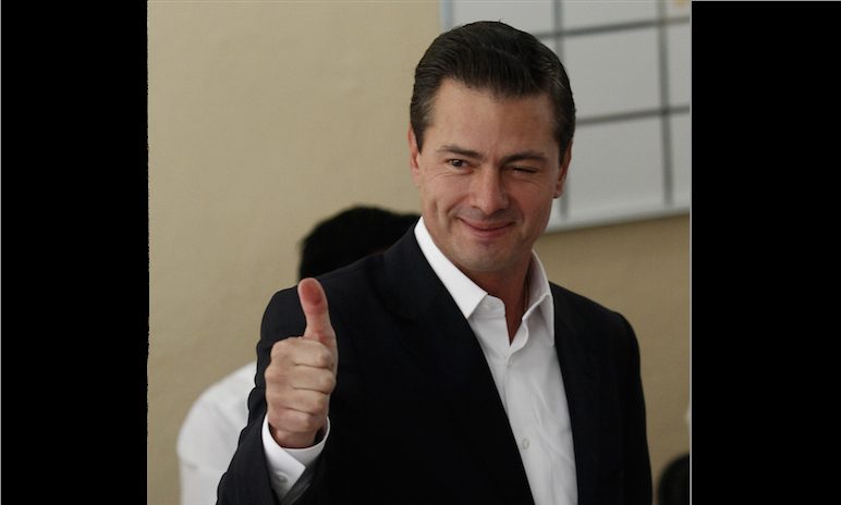 01072018- el presidente Enrique Peña Nieto acude a votar este 1 de julio de 2018