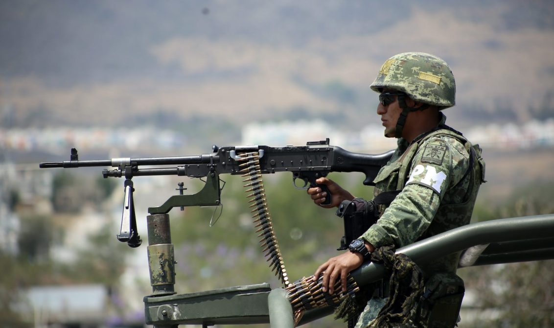 22042019-Chilpancingo Gro, 20 de abril 2019. // Policías militares durante un recorrido por las calles de Chilpancingo. // Foto: Jesús Eduardo Guerrero