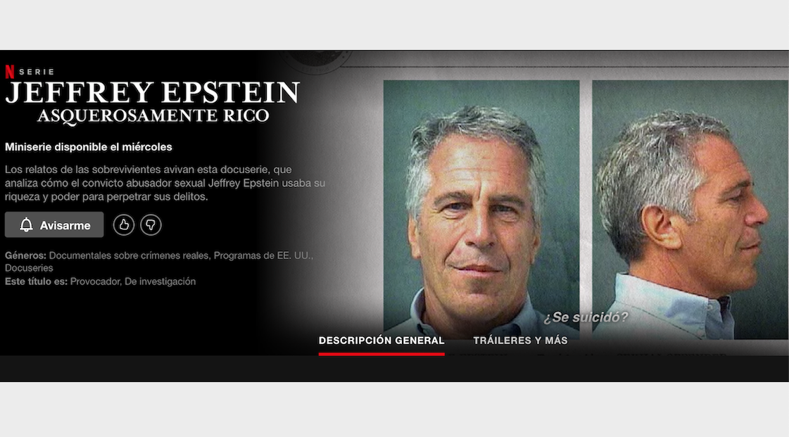 Lanza Netflix Serie Sobre Jeffrey Epstein Y La Red De Tráfico Sexual De