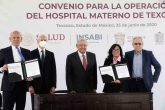 TEXCOCO, ESTADO DE MÉXICO, 25JUNIO2020.- Andrés Manuel López Obrador, Presidente de México en la firma del Convenio para la operación del Hospital Materno de Texcoco. FOTO: PRESIDENCIA/CUARTOSCURO.COM