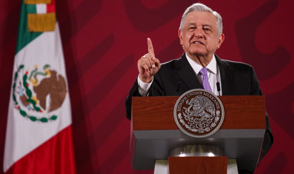 CIUDAD DE MÉXICO, 30JULIO2020.- Andrés Manuel López Obrador, presidente de México, durante la conferencia de prensa matutina donde anunció que el día de mañana se firmará un convenio con la Organización de las Nacionales Unidas (ONU) para garantizar el abasto de medicinas a todos los estados del país. De igual modo, anunció sobre la entrega de agua a Estados Unidos como parte del Tratado de Aguas. FOTO: GALO CAÑAS /CUARTOSCURO.COM