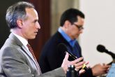 CIUDAD DE MÉXICO, 16DICIEMBRE2020. - Hugo López-Gatell Ramírez, subsecretario de Prevención y Promoción de la Salud y José Luis Alomía Zegarra, director general de EPIDEMIOLOGÍA durante el informe diario de COVID-19 que se lleva a cabo en Palacio Nacional. FOTO: PRESIDENCIA /CUARTOSCURO.COM