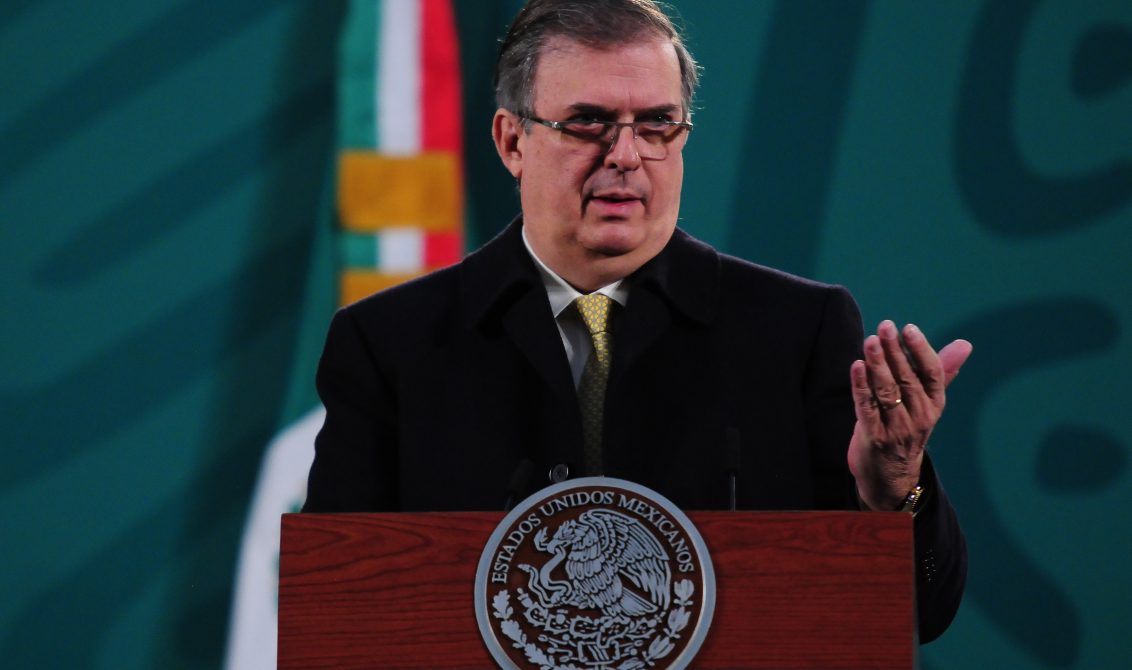 El canciller Marcelo Ebrard habló sobre el caso Cienfuegos en la conferencia matutina. Foto: Presidencia