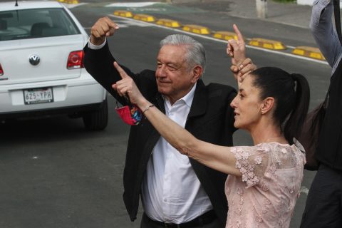 El presidente Andrés Manuel López Obrador, y la jefa de gobierno de la Ciudad de México, Claudia Sheinbaum. Foto: Cuartoscuro