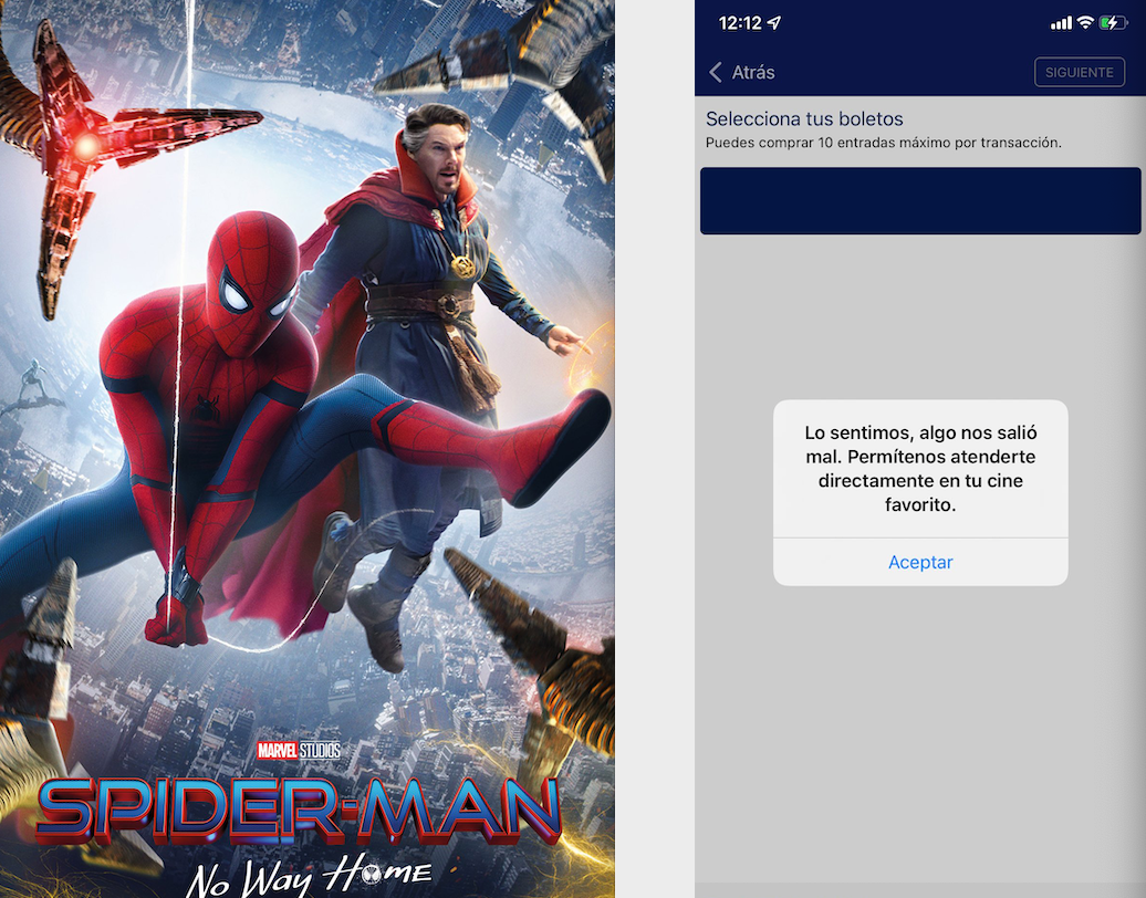 Colapsan páginas de Cinépolis y Cinemex por fans de Spider-Man - El Sur  Acapulco suracapulco I Noticias Acapulco Guerrero
