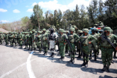 Alrededor de 150 efectivos militares y de la Guardia Nacional arribaron a la 35 Zona Militar en Chilpancingo para reforzar la seguridad. Foto: Jesús Eduardo Guerrero-Archivo