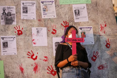 Feministas protestaron en Acapulco, Chilpancingo, Taxco y Tlapa para reclamar a las autoridades por los recientes feminicidios, permanentes desapariciones de mujeres e impunidad. Foto: Jessica Torres