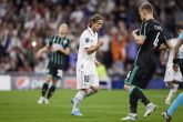 02 November 2022, Spain, Madrid: Real Madrid's Luka Modric celebrating scoring his side's first goal during the UEFA Champions League group F soccer match between Real Madrid and Celtic FC at Santiago Bernabeu Stadium. Photo: Ruben Albarran/ZUMA Press Wire/dpa