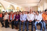Sergio Montes, la presidenta estatal de MC, Gabriela Bernal Reséndiz, el ex gobernador Héctor Astudillo, el presidente de la Fundación Municipios en Movimiento, José Manuel del Río Virgen, y el ex diputado local Ricardo Astudillo Calvo. Foto: Facebook