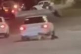 El cadáver de un hombre fue arrastrado 6 kilómetros por un automovilista a la 1 de la mañana del domingo. Foto: Redes