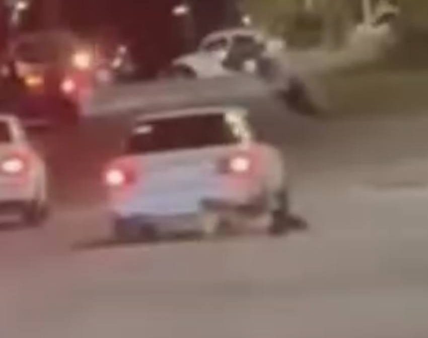 El cadáver de un hombre fue arrastrado 6 kilómetros por un automovilista a la 1 de la mañana del domingo. Foto: Redes