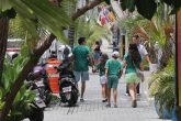 Desde temprano este miércoles las playeras verdes anuncian el ánimo de los aficionados para apoyar a la selección nacional contra República Checa en el Mundial, el 24 de junio de 2026. Foto Carlos Carbajal