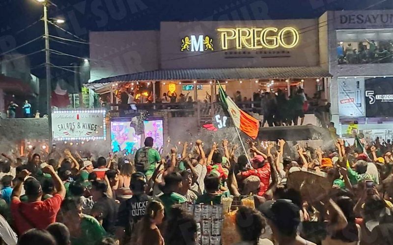 Aficionados de Guerrero en apoyo al 'Tri' ante Inglaterra. Foto: Jesús Trigo